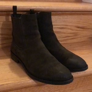 Barely worn size 11 Thursday Boot Company Duchess boots in dark olive suede